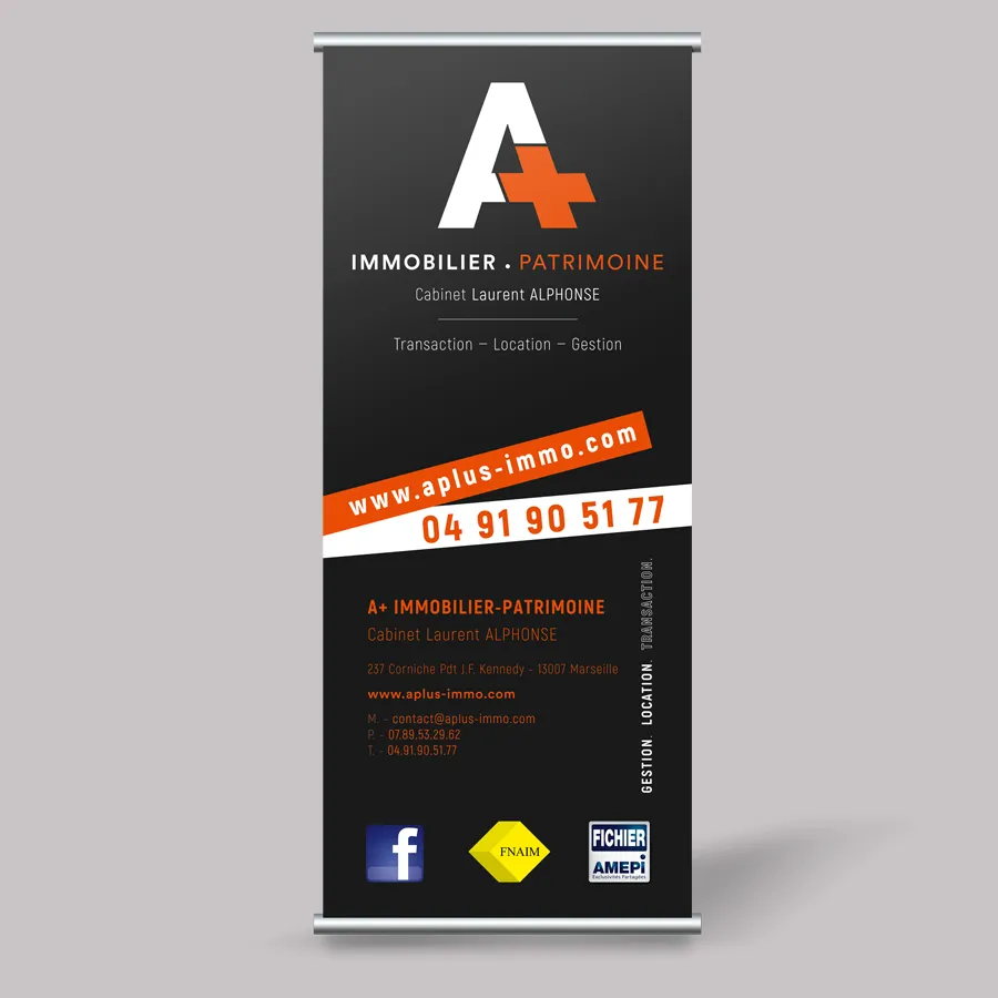 Roll-up A+ Immobilier Patrimoine