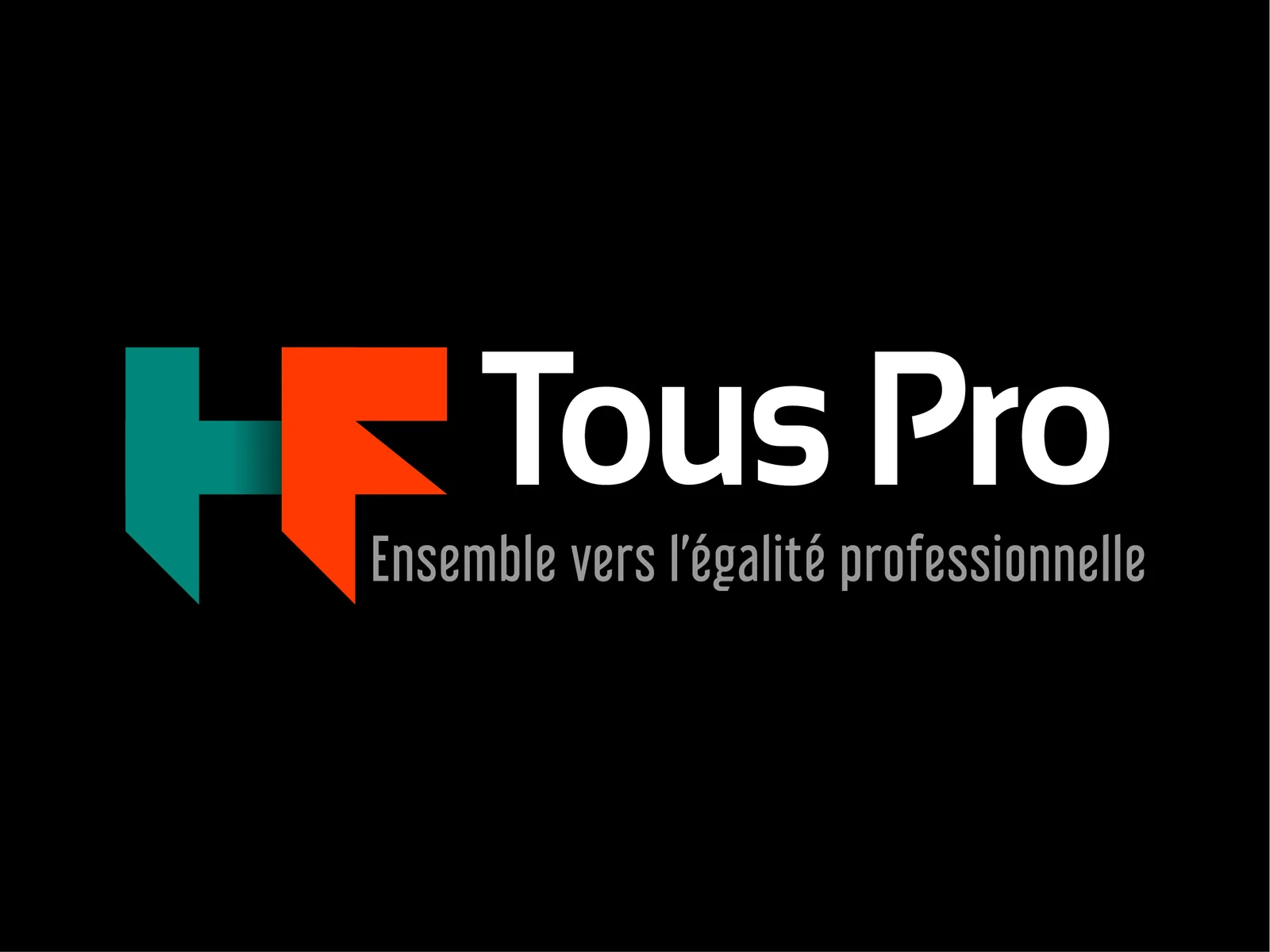 Logo Tous Pro en version inversée sur fond sombre